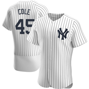 Men's New York Yankees Gerrit Cole Authentic White Home Jersey