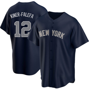 Men's New York Yankees Isiah Kiner-Falefa Replica Navy Alternate Jersey
