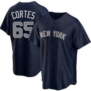 Men's New York Yankees Nestor Cortes Replica Navy Alternate Jersey