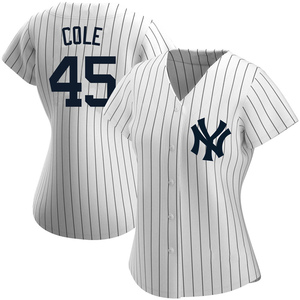 Women's New York Yankees Gerrit Cole Authentic White Home Name Jersey
