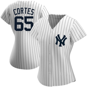Women's New York Yankees Nestor Cortes Authentic White Home Name Jersey