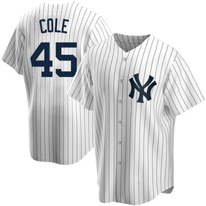 Youth New York Yankees Gerrit Cole Replica White Home Jersey